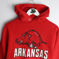 Vintage Arkansas Razorbacks Sweatshirt Fits Mens Small Red College Hoodie