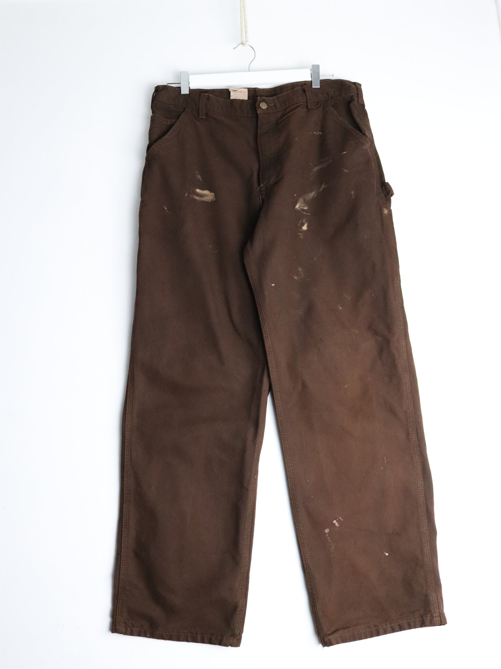 Carhartt Pants Fits Mens 36 x 32 Brown Work Wear Carpenters