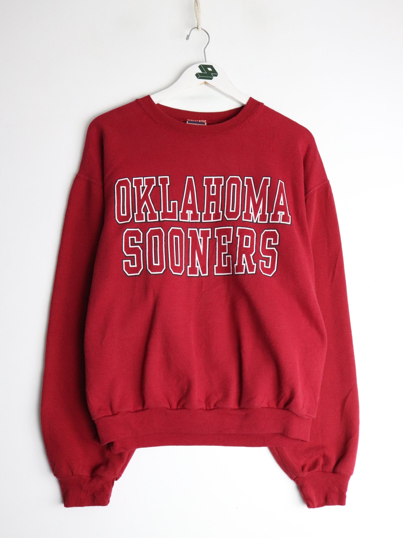 Oklahoma Sooner Sweatshirt Mens Medium Red College