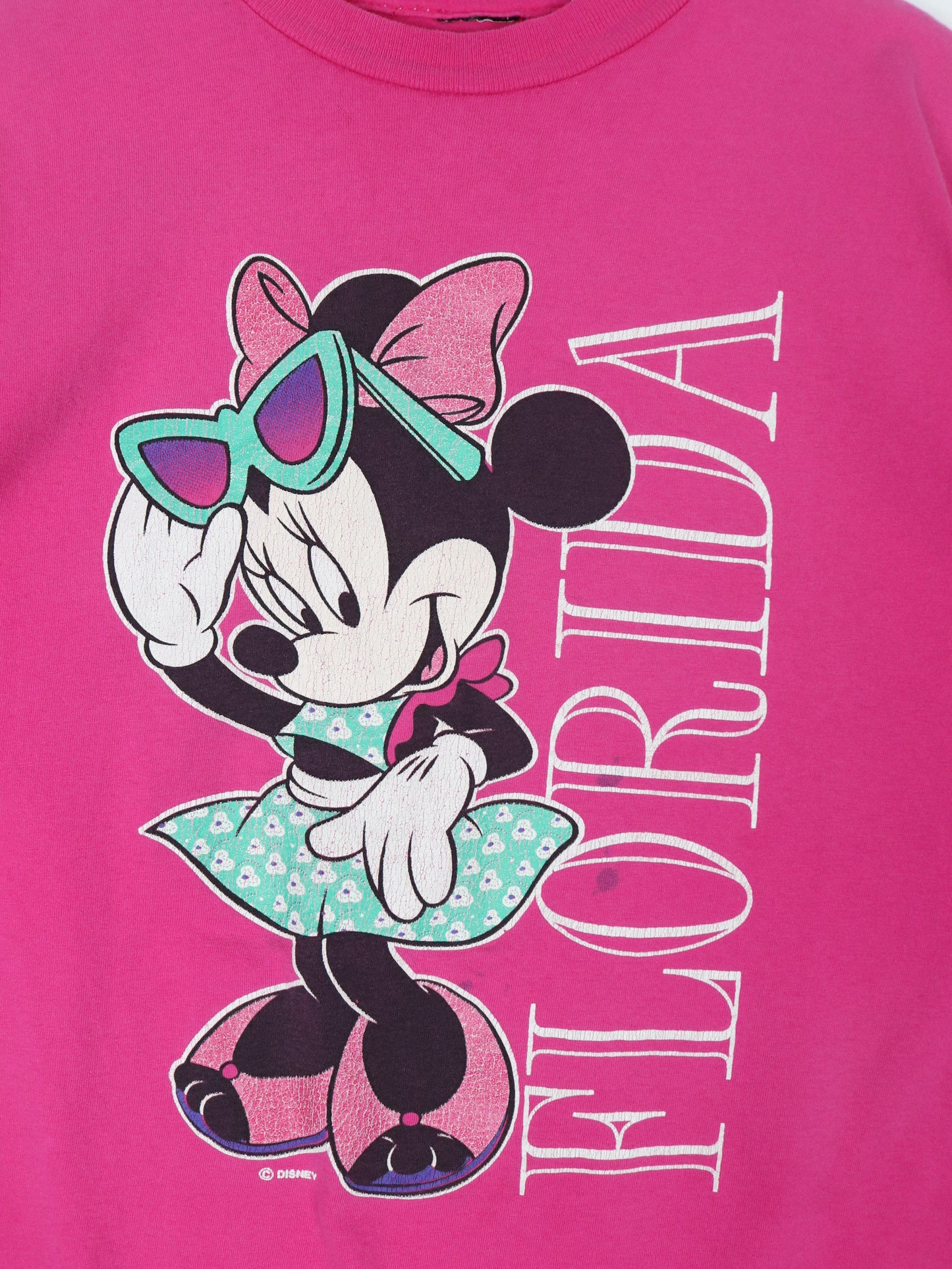 Vintage Disney T Shirt Mens Medium Pink Minnie Mouse 90s