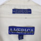 Vintage America Boxer Shirt Mens Large Beige Button Up