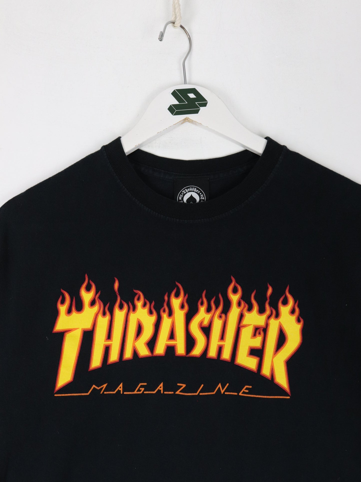 Thrasher T Shirt Mens Medium Black Skater Skatebording