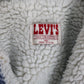 Vintage Levi's Jacket Mens 44 Large Blue Sherpa Denim Trcuker 80s