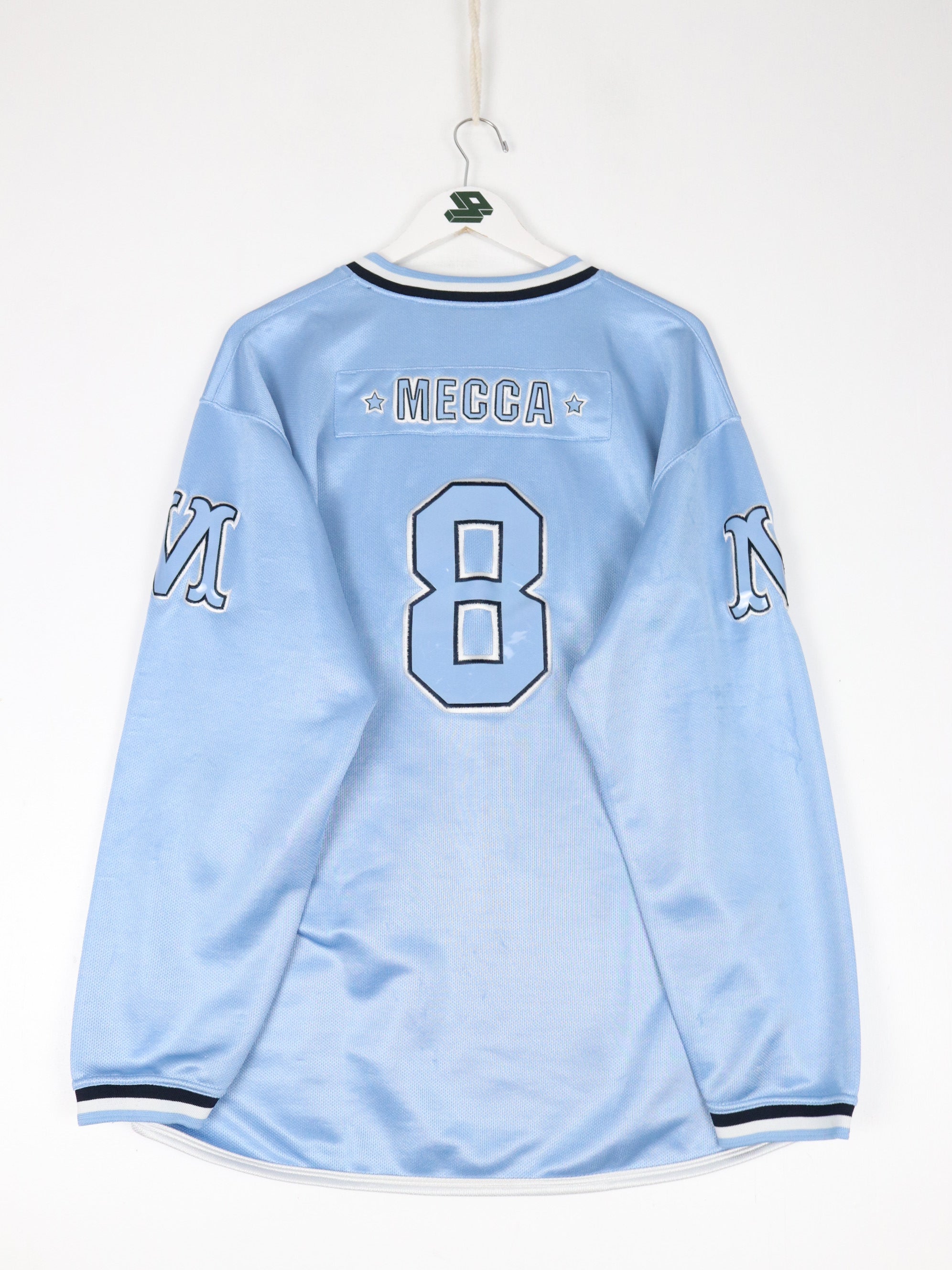 Vintage Mecca Jersey Mens Medium Blue Toronto Y2K Hip Hop – Proper