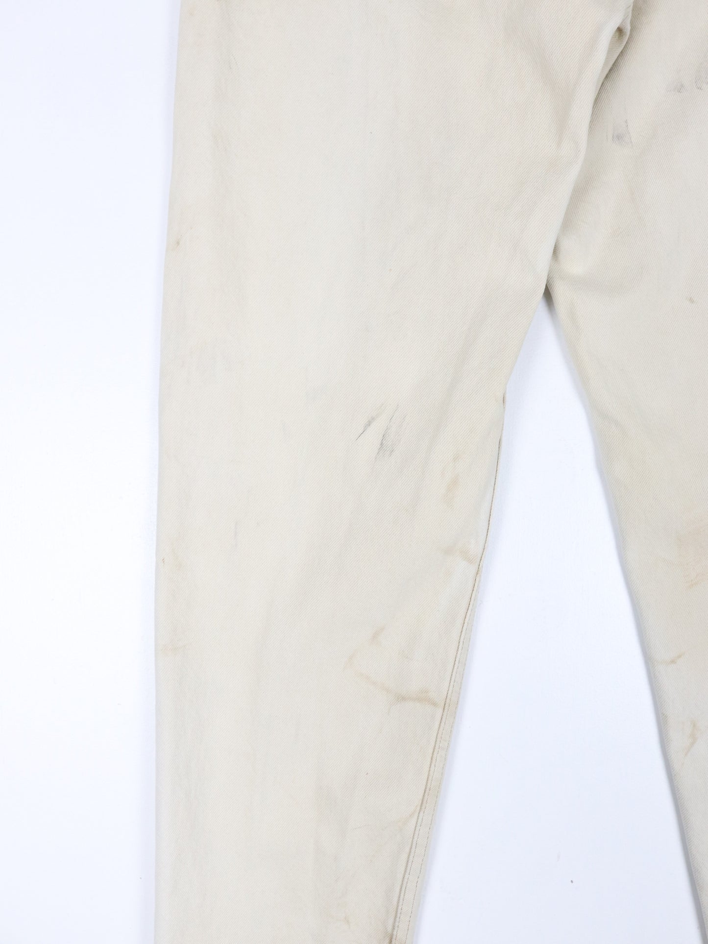 Vintage Levi's Pants Fits Mens 30 x 34 Beige Denim Jeans 550 Relaxed Tapered