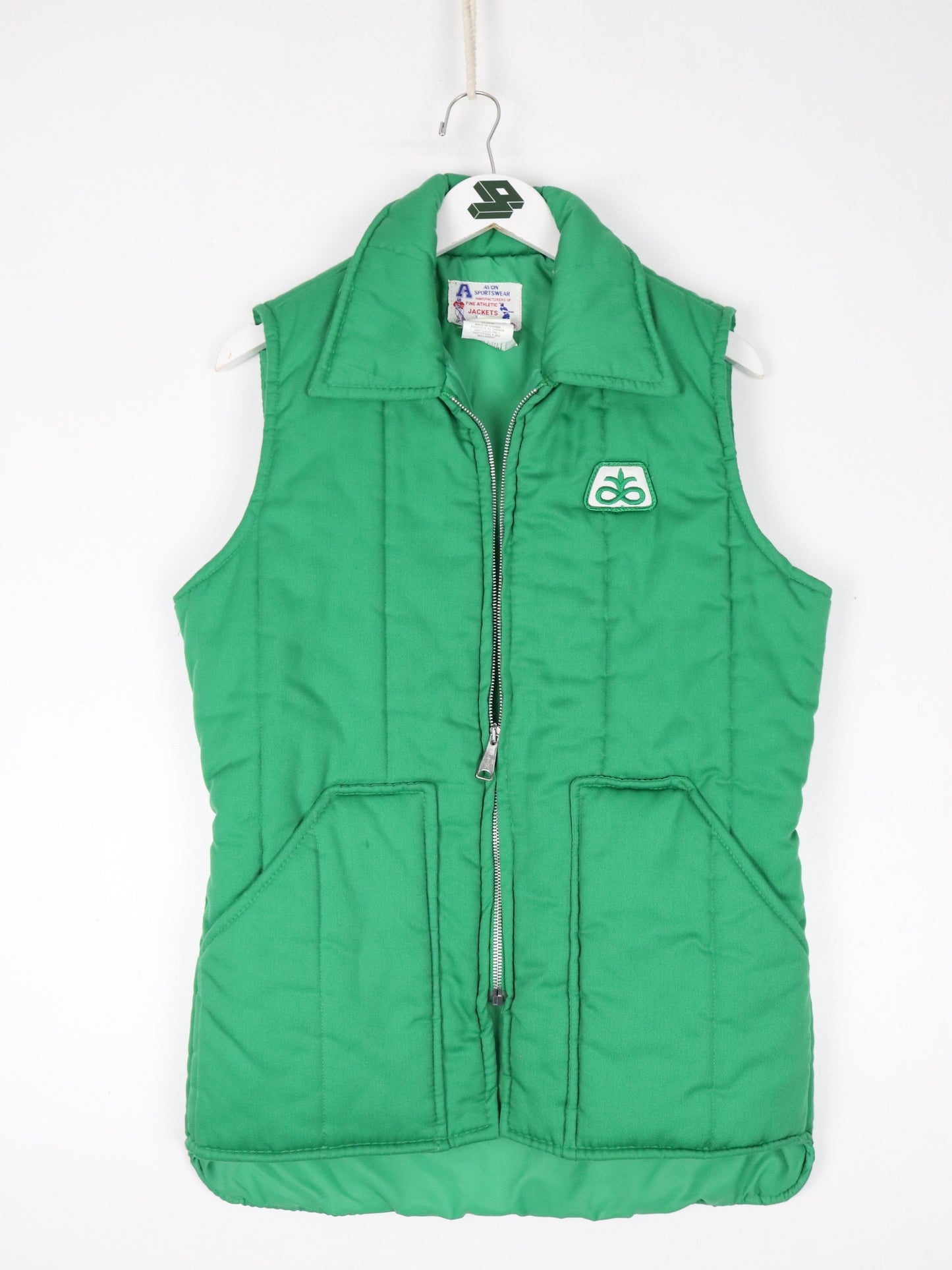 Vintage Avon Sportswear Vest Mens Small Green Jacket
