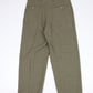 Vintage Charter Collection Pants Mens 35 x 30 Green Wool Blend Trousers