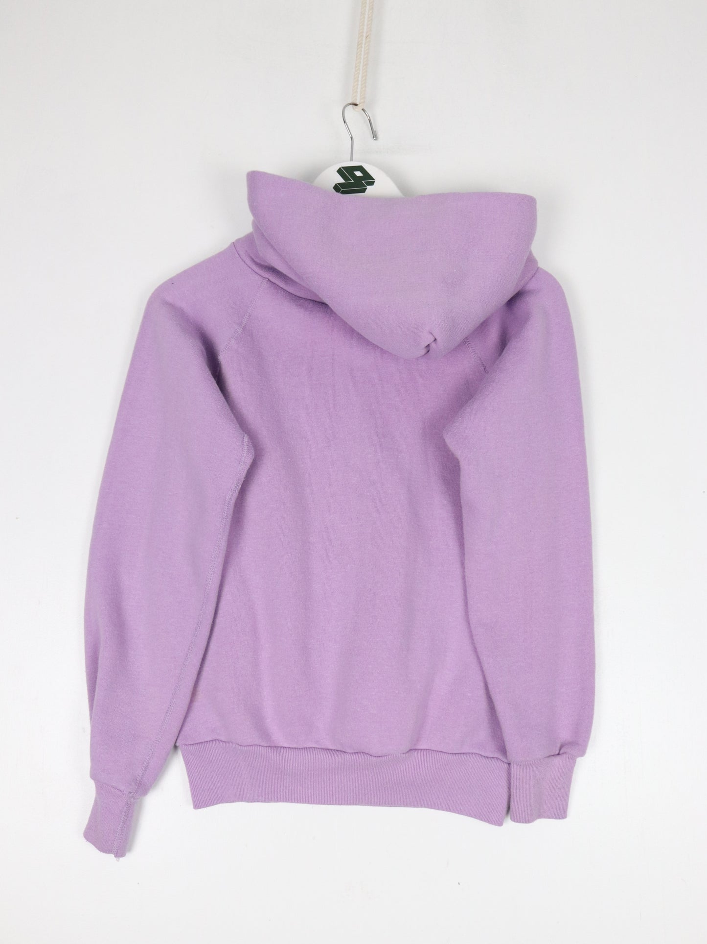 Vintage Blank Hoodie Youth Medium Purple Sweatshirt 70s 80s