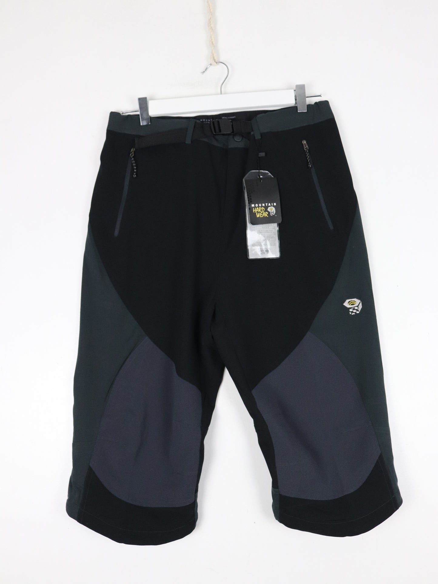 Mountain Hardwear Shorts 3/4 Length Mens Large Black Hiking Outdoors