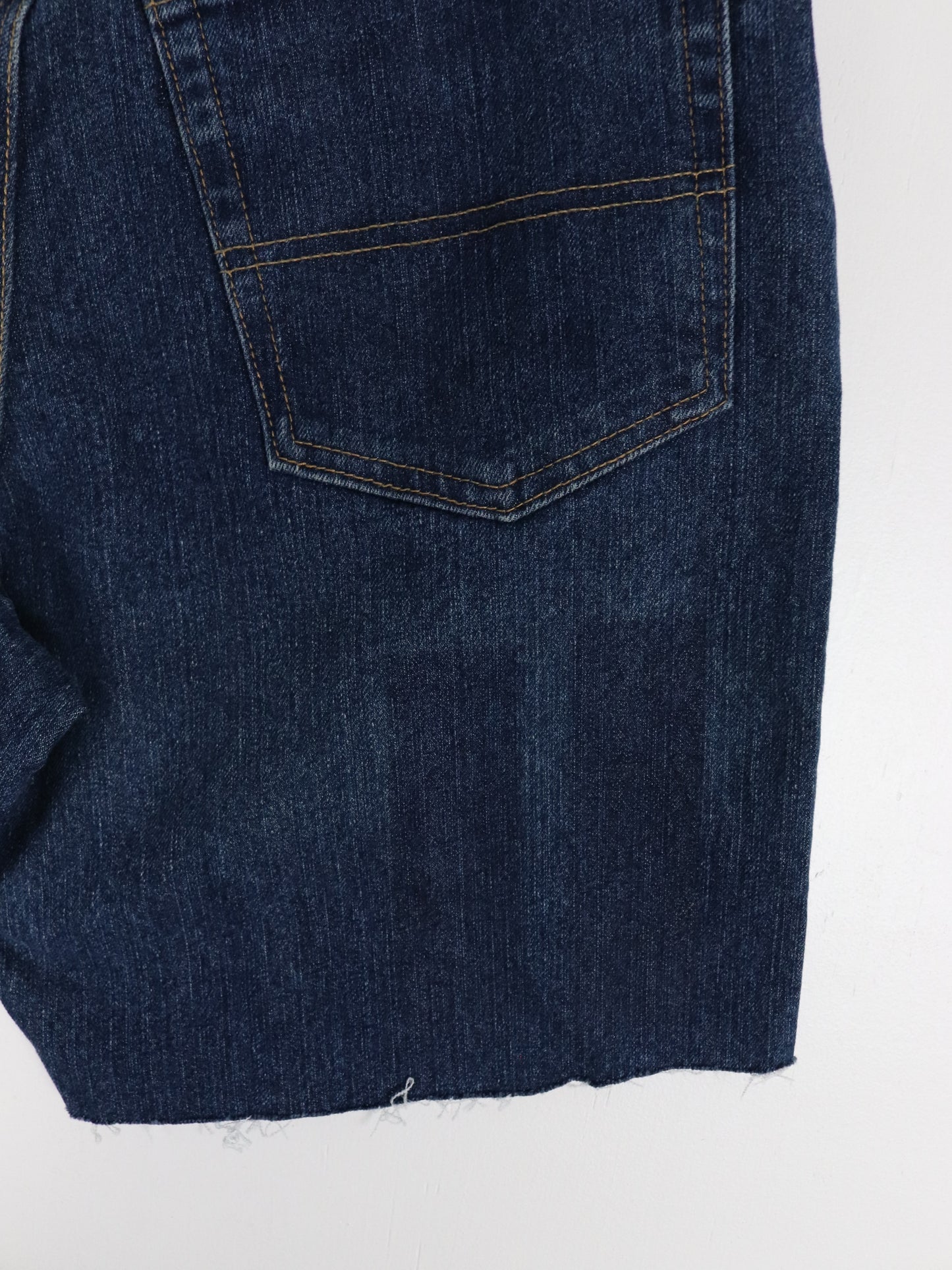 Wrangler Riggs Work Wear Shorts Fits Mens 31 Blue Denim Jorts Cut Off