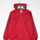 Vintage Adidas Windbreaker Youth Large Red Hooded Jacket
