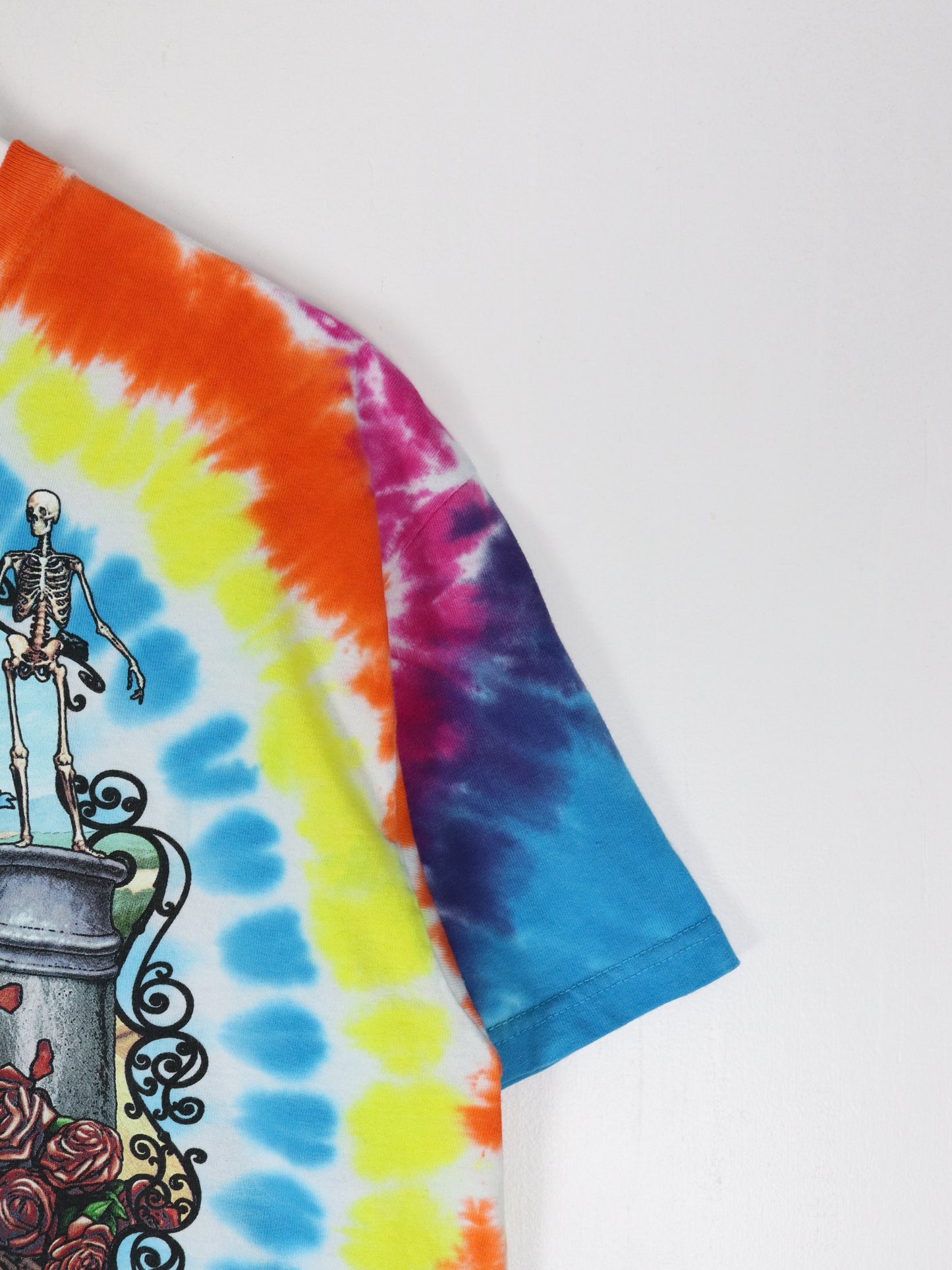 Grateful Dead T Shirt Mens Large Blue Tie Dye Band Hippie