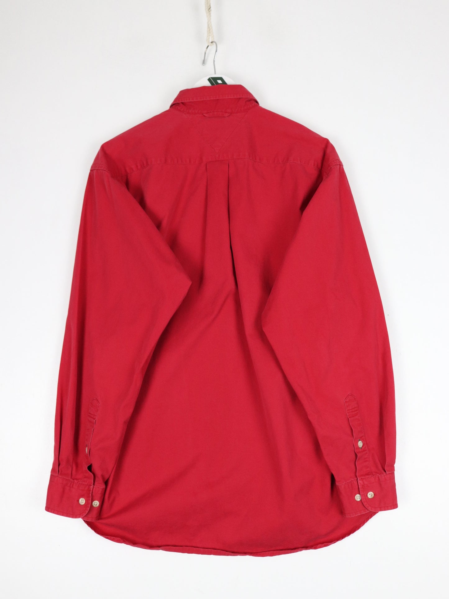 Vintage Tommy Hilfiger Shirt Mens Medium Red Button Up 90s