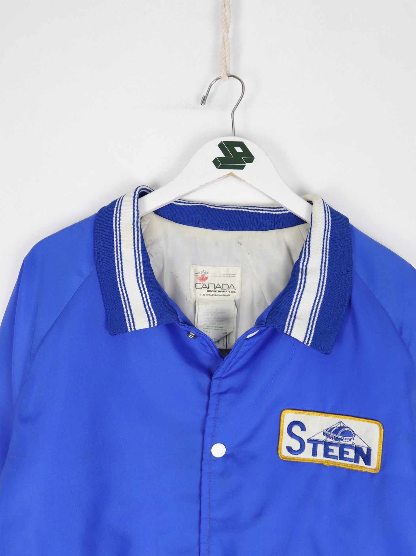 Vintage Steen Jacket Mens 2XL Blue Corporate Snap On
