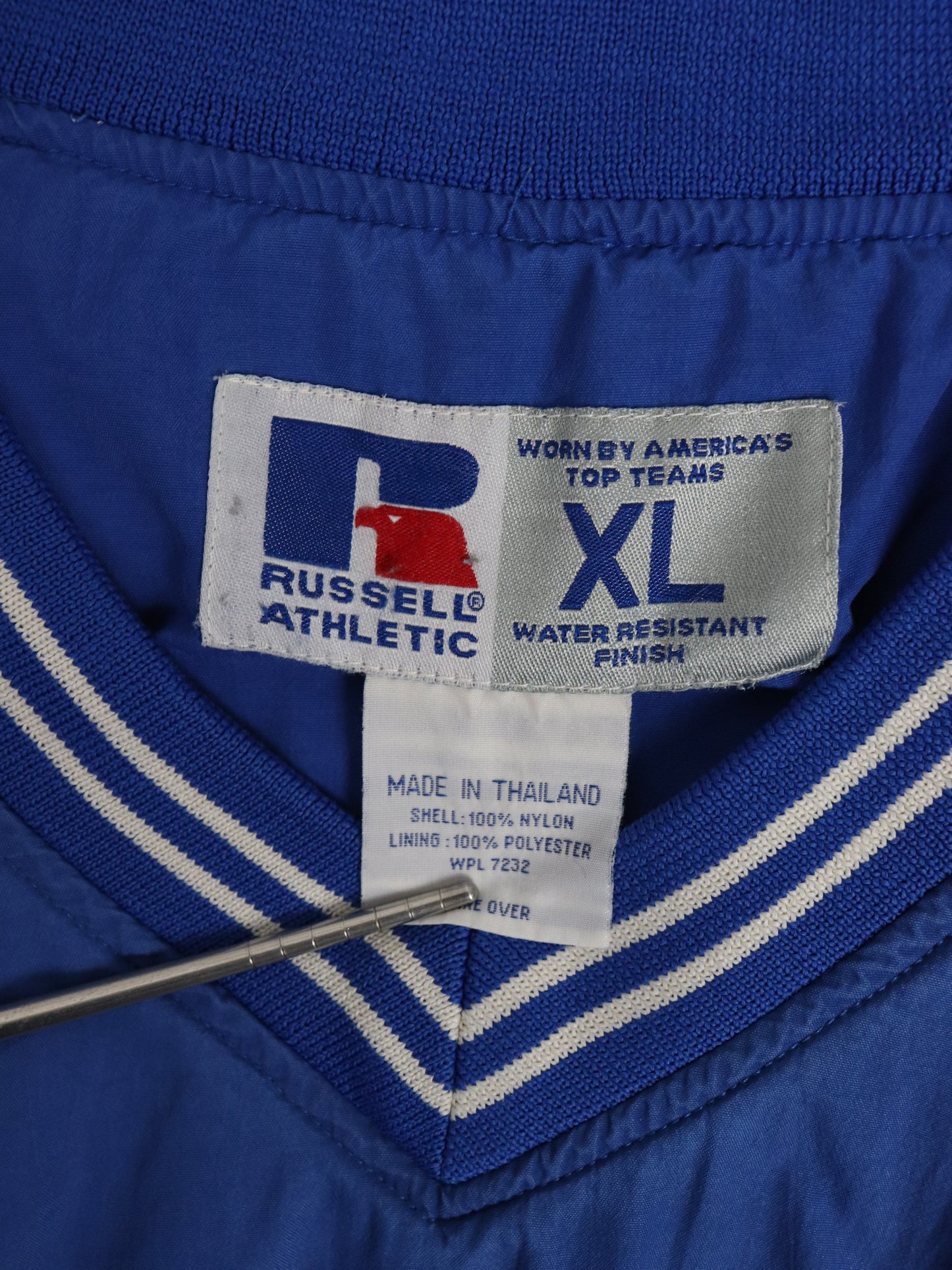 Vintage Springport Spartans Jacket Mens XL Blue School Russell Athletic Pullover