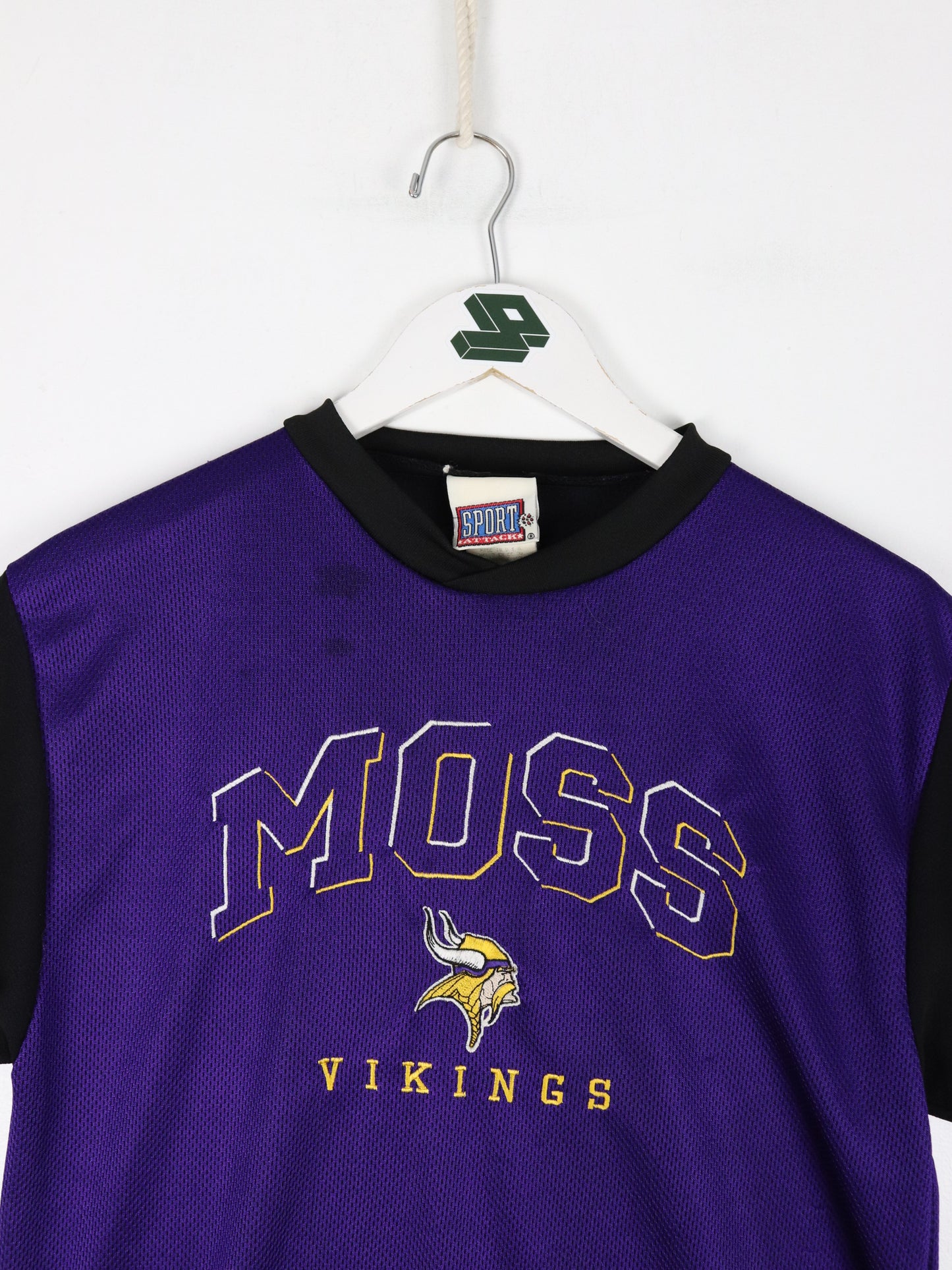 Vintage Randy Moss Minnesota Vikings Football Jersey Mens Medium Purple 90s