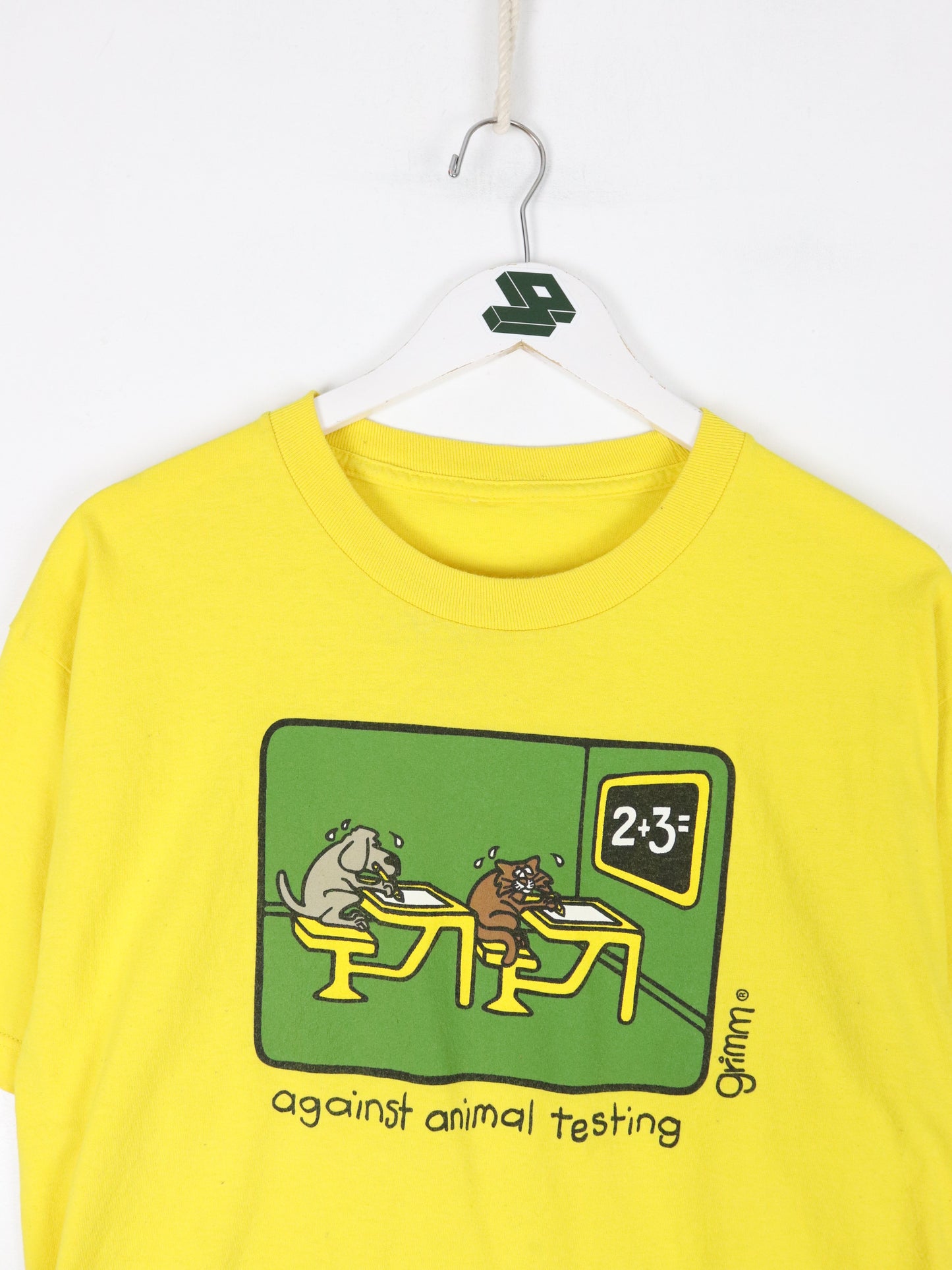 Grimm T Shirt Mens Large Yellow Math Funny