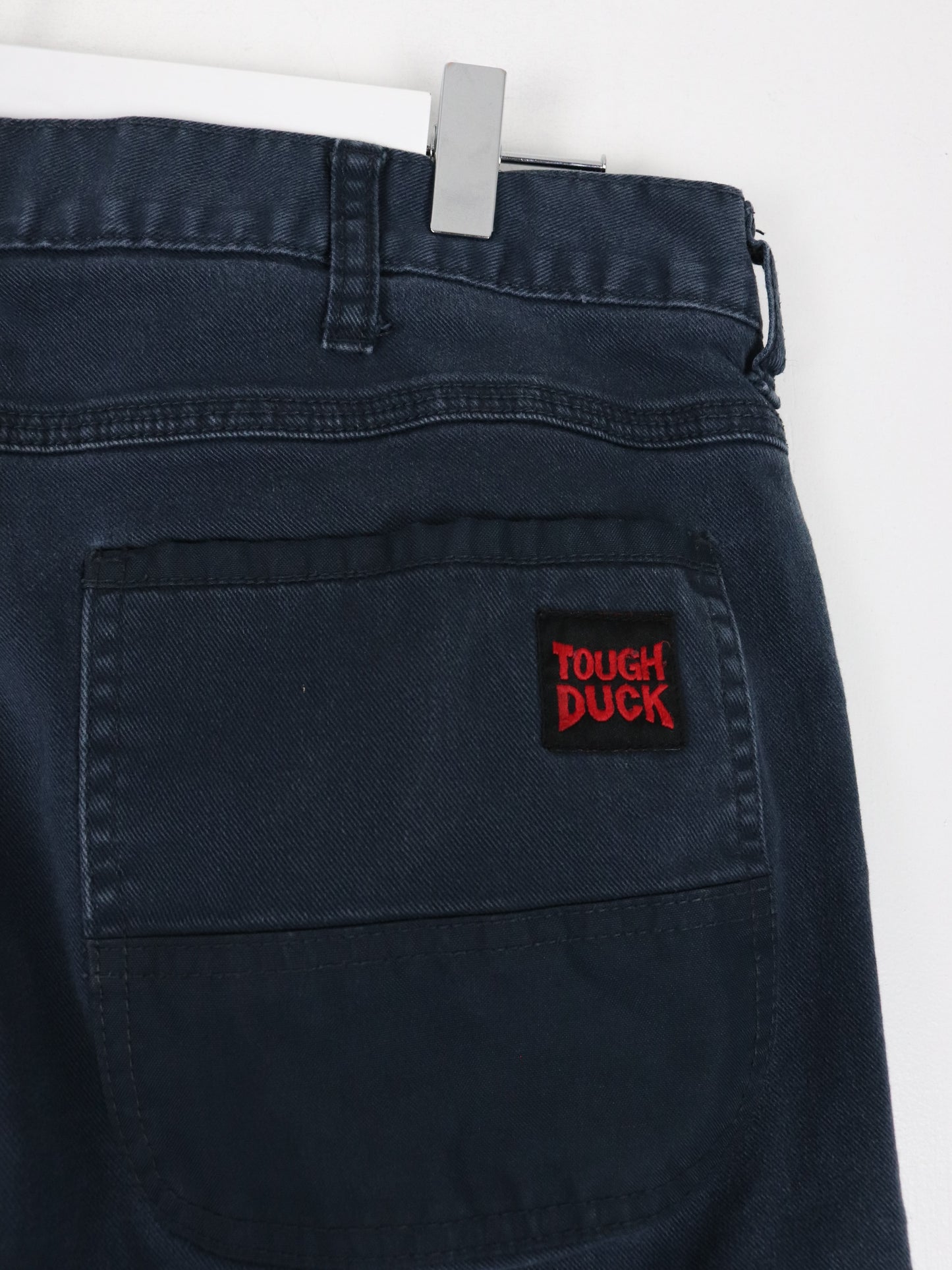 Tough Duck Pants Fits Mens 35 x 31 Blue Cargo Work Wear