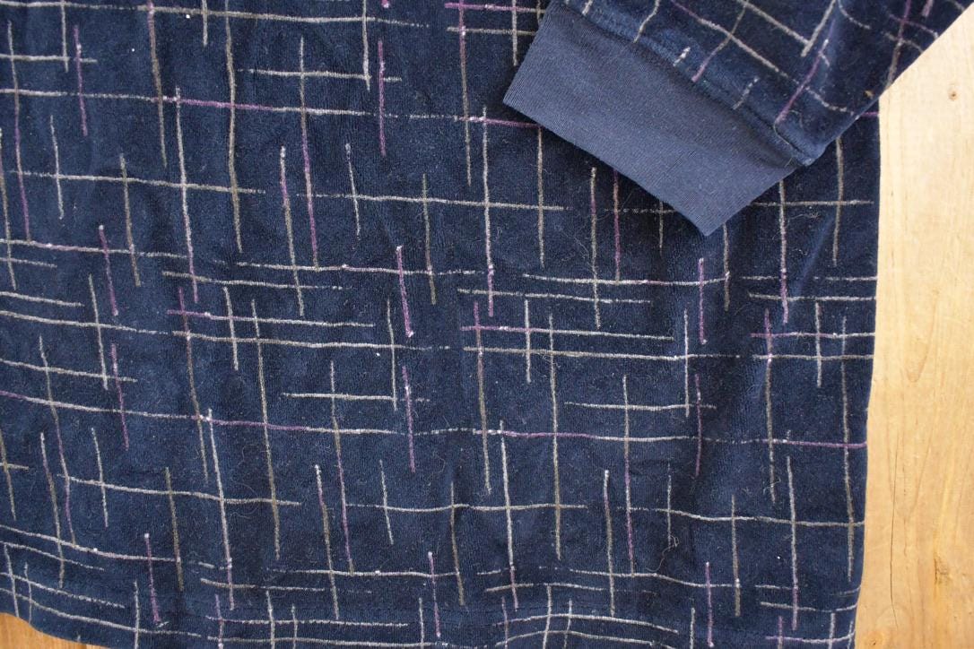 Vintage 1990s Chereskin Abstract Quarter Button Shirt Men's XL