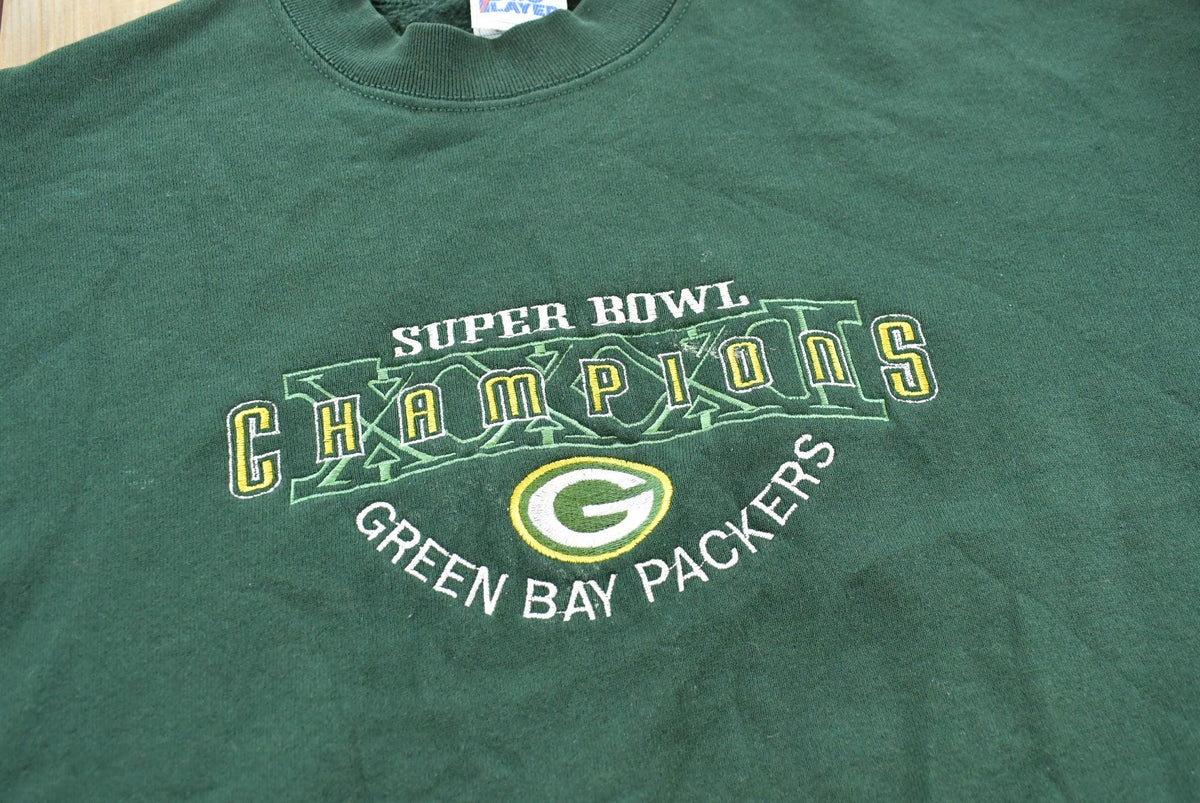 Vintage 1997 Pro Player Super Bowl 31 Green Bay Packers Embroidered NFL Crewneck Sweatshirt Men's XL / Made In USA Football 90s Sportswear