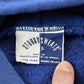 Vintage 1990s Sturdy Sweats Full Zip Up Blank Blue Hoodie Sweatshirt Men's L