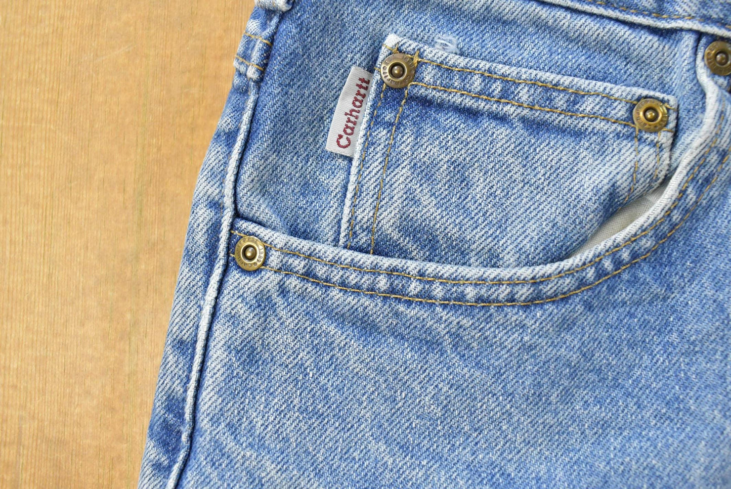 Vintage 2000s Carhartt Relaxed Fit Distressed Workwear Denim Jeans Men's 35 x 31.5
