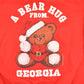 Vintage 1994 A Bear Hug From Georgia Cute Teddy Bear Christmas Graphic Crewneck Sweatshirt Men's XL