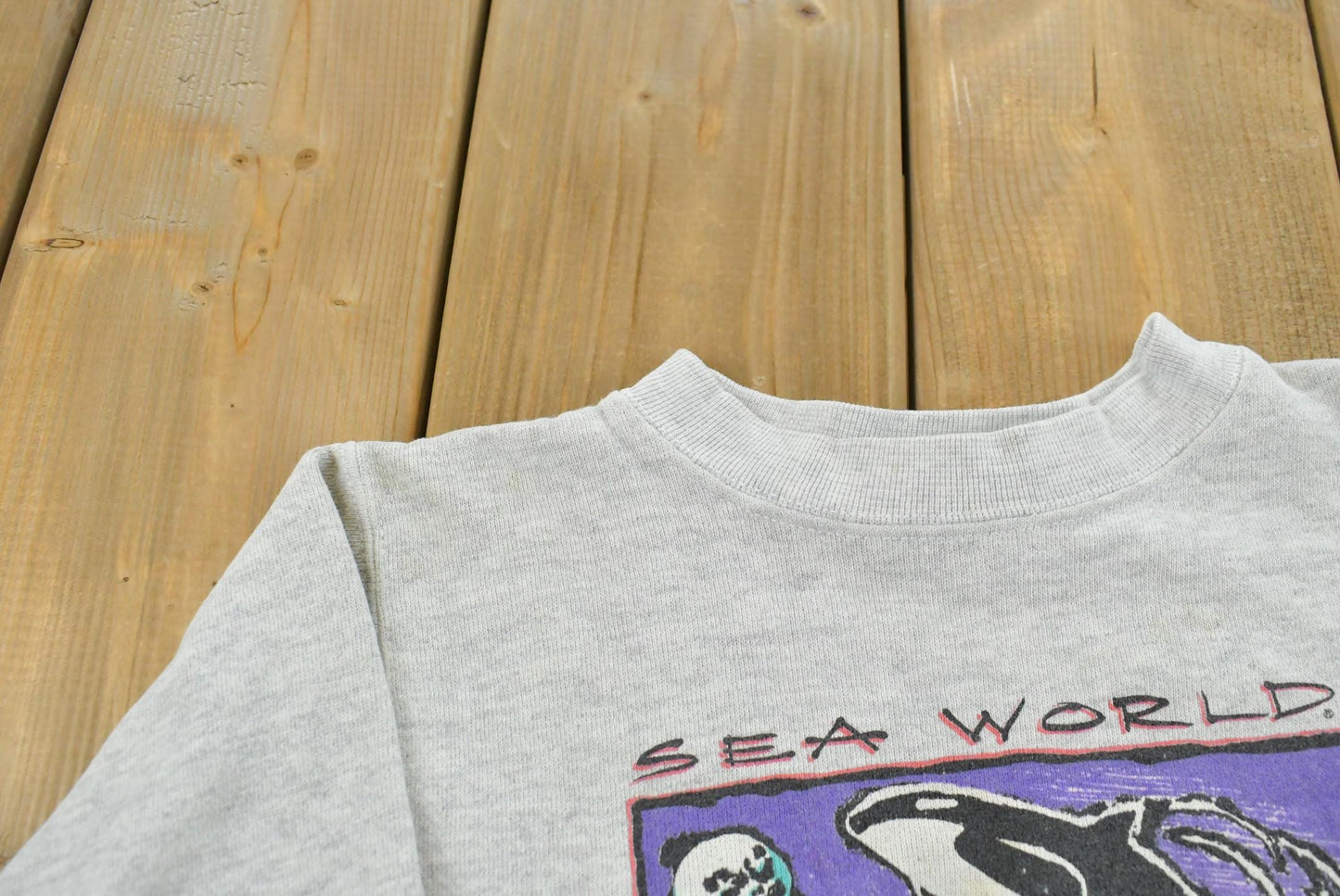 Vintage 1990s Sea World Orca Crewneck Sweatshirt Youth XS