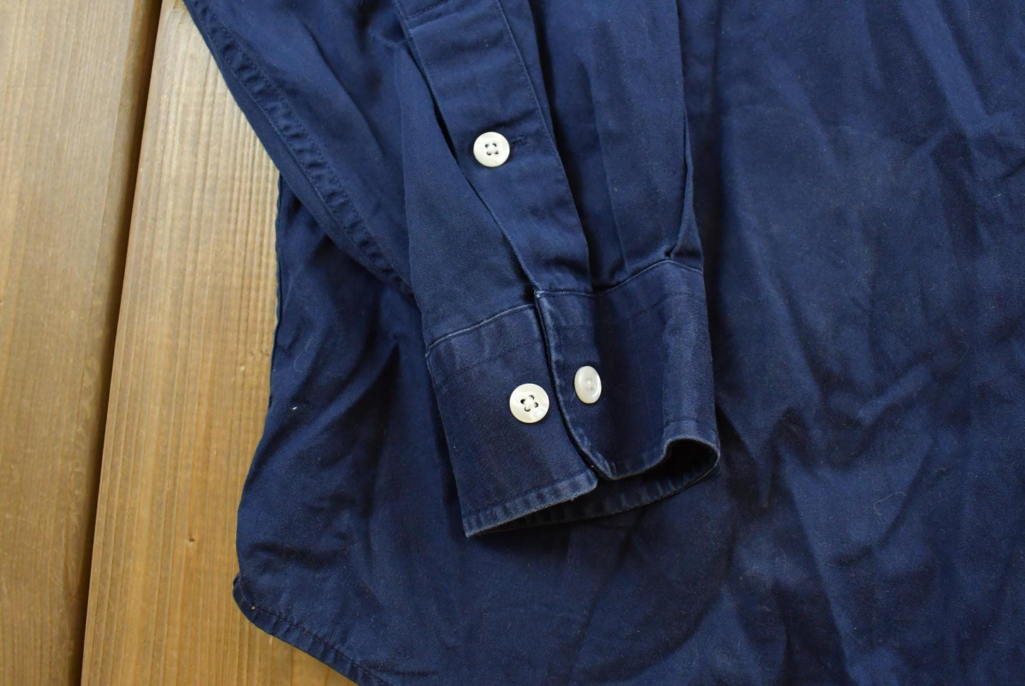 Vintage 1990s Ralph Lauren Marlowe Blue Button Down Shirt Men's XL