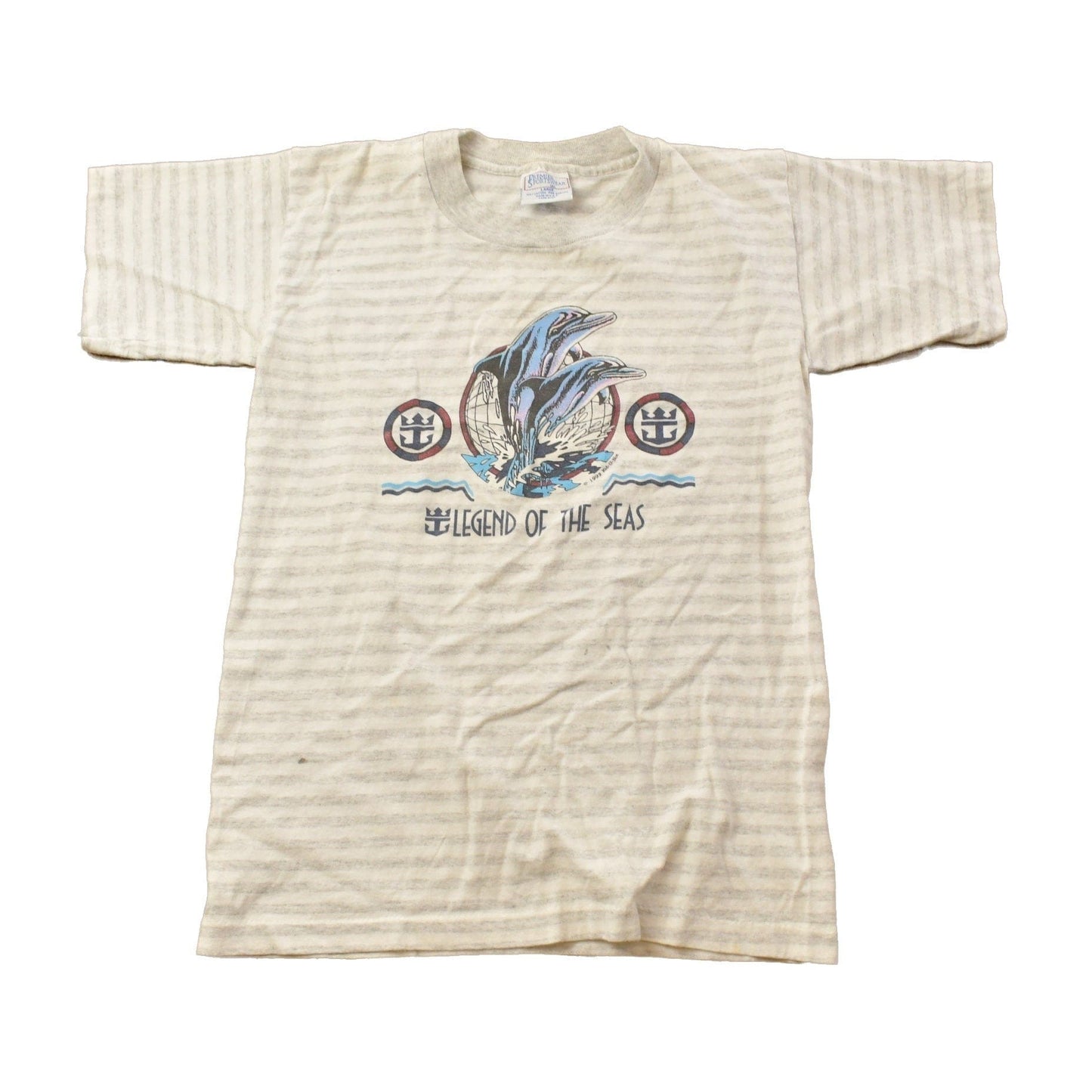 Vintage 1990s Legend Of The Seas Graphic T Shirt Men's Small