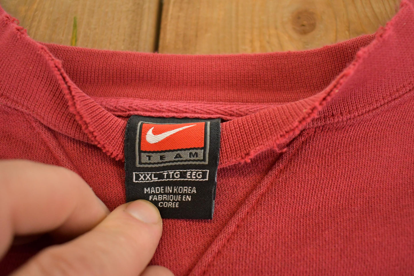 Vintage Y2K Nike Stanford Middle Swoosh Crewneck Sweatshirt Men's XL