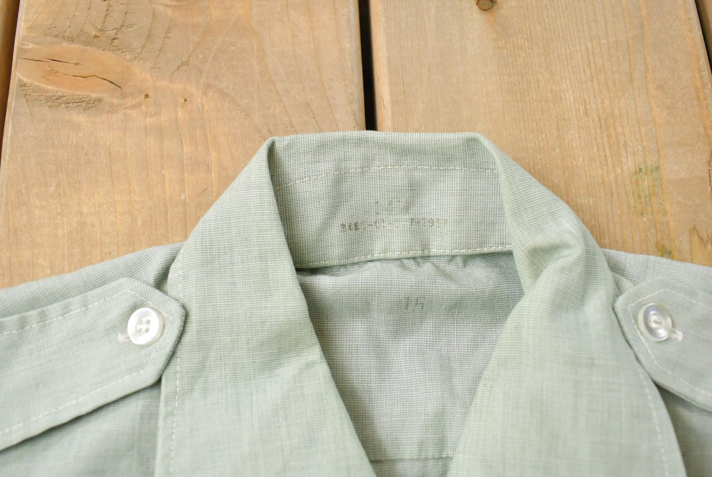 Vintage 1980s Army Military AG-415 Short Sleeve Button Up Shirt Men's M