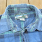 Vintage 1990s Oakland Outdoors Plaid Printed Cotton Flannel Button Up Shirt Men's XL