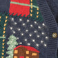 Vintage 1990s Nutcracker Christmas Theme Knit Cardigan Sweater Vest Women's Small
