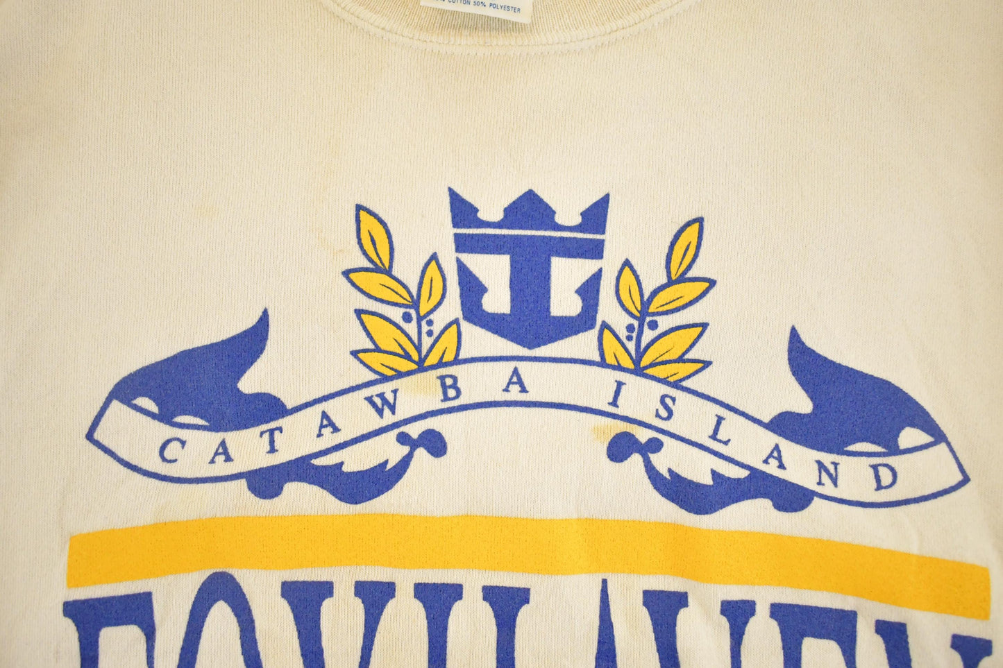 Vintage 1980s Foxhaven Catawba Island Souvenir Crewneck Sweatshirt Men's M
