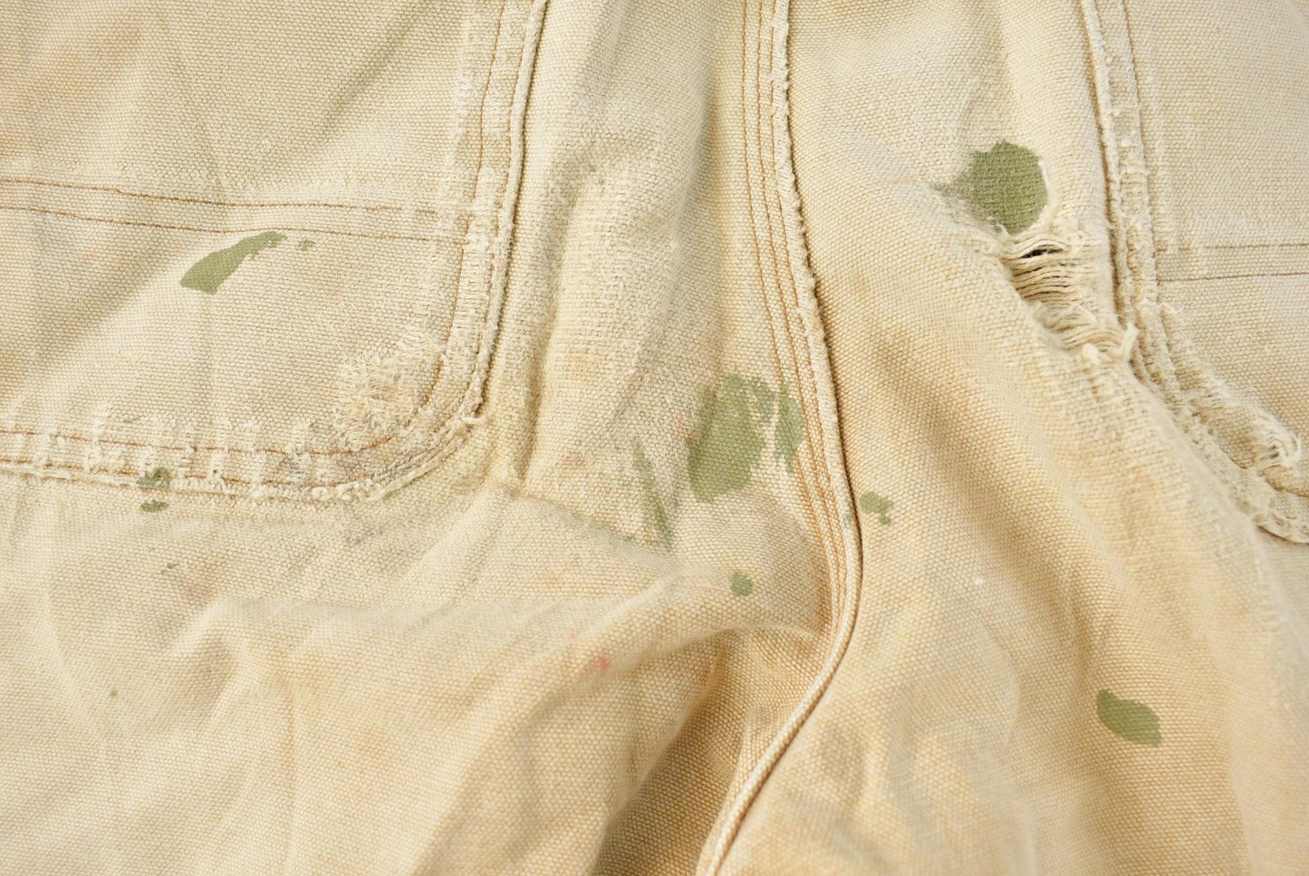 Vintage 1990s Distressed Carhartt Lined Canvas Work Pants Men's 28 x 28