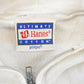 Vintage 2000s Hanes Ultimate Cotton White Zip Up Hoodie Men's M