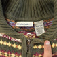 Vintage 1990s Cherokee Full Zip Knit Sweater Women's L