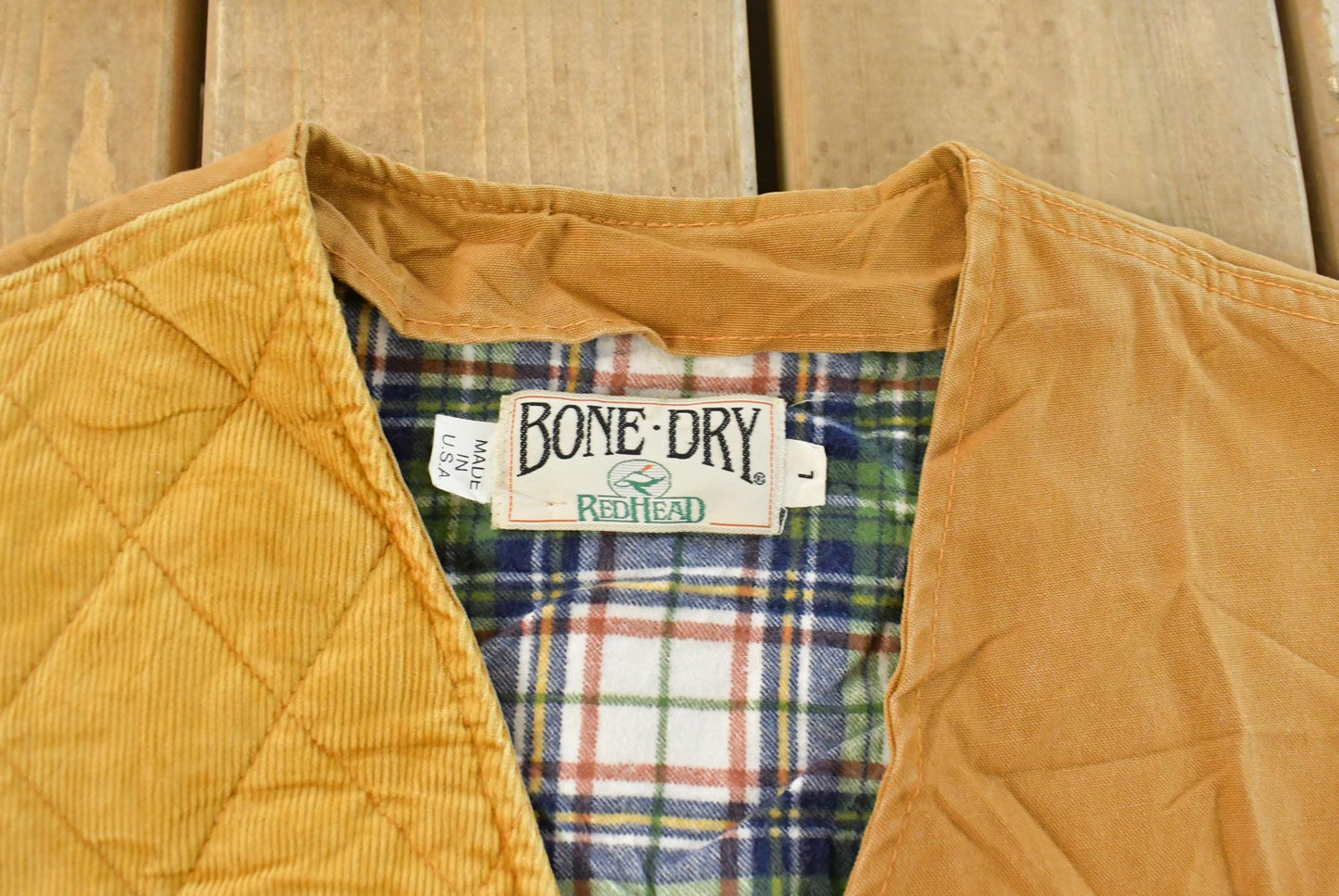 Vintage 1970s Red Head Bone Dry Canvas Hunting Jacket Men's L