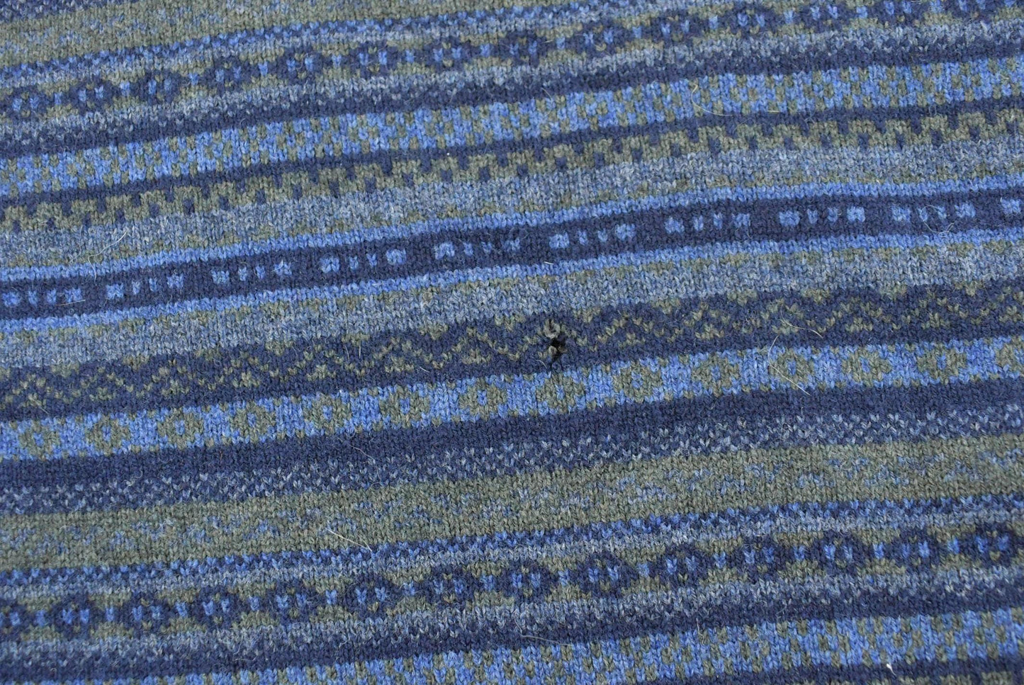 Vintage 1990s LL Bean Wool Knit Striped Sweater Men's L