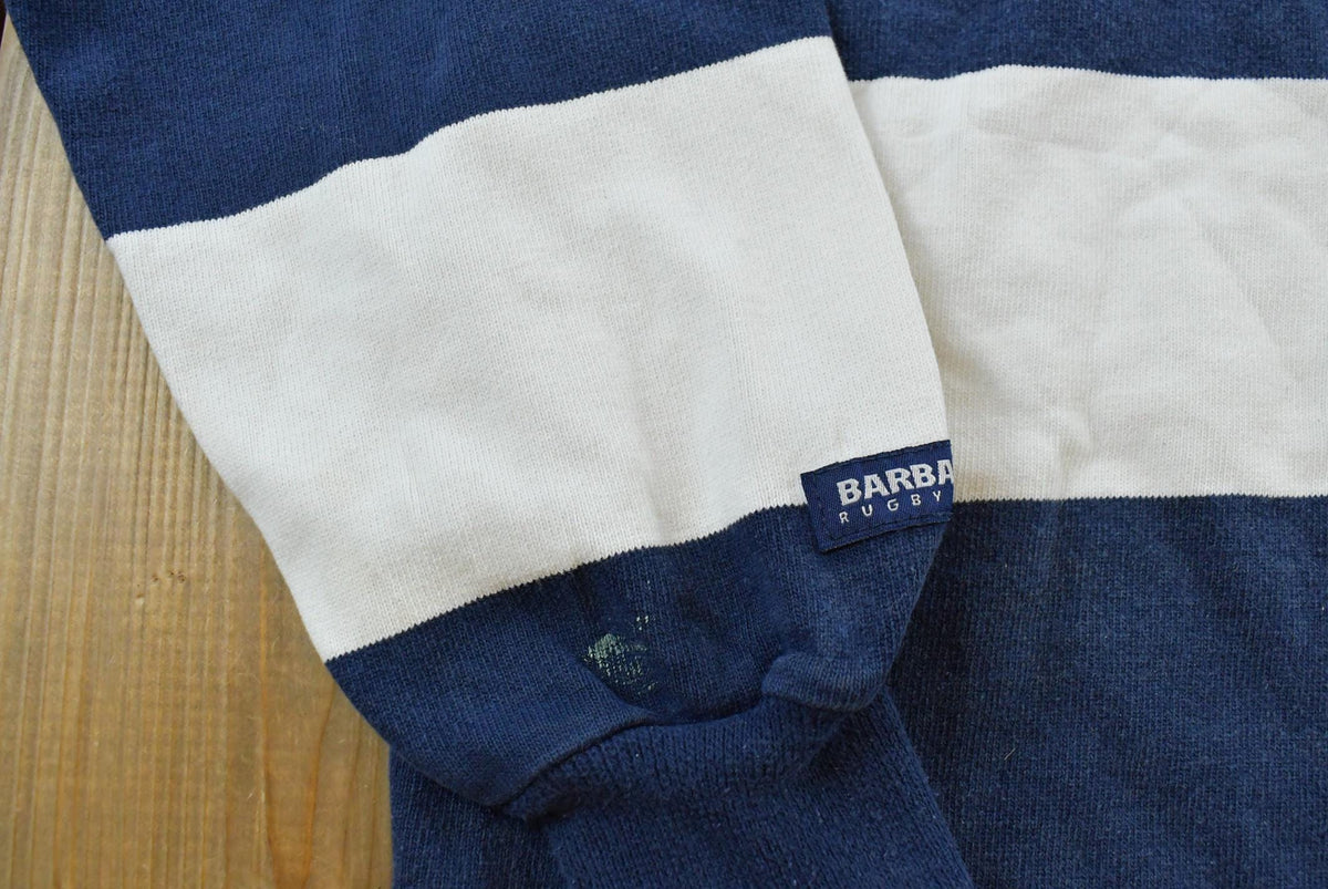 Vintage 2000s Barbarian Kennedy Catholic School Long Sleeve Rugby Polo Shirt Men's S