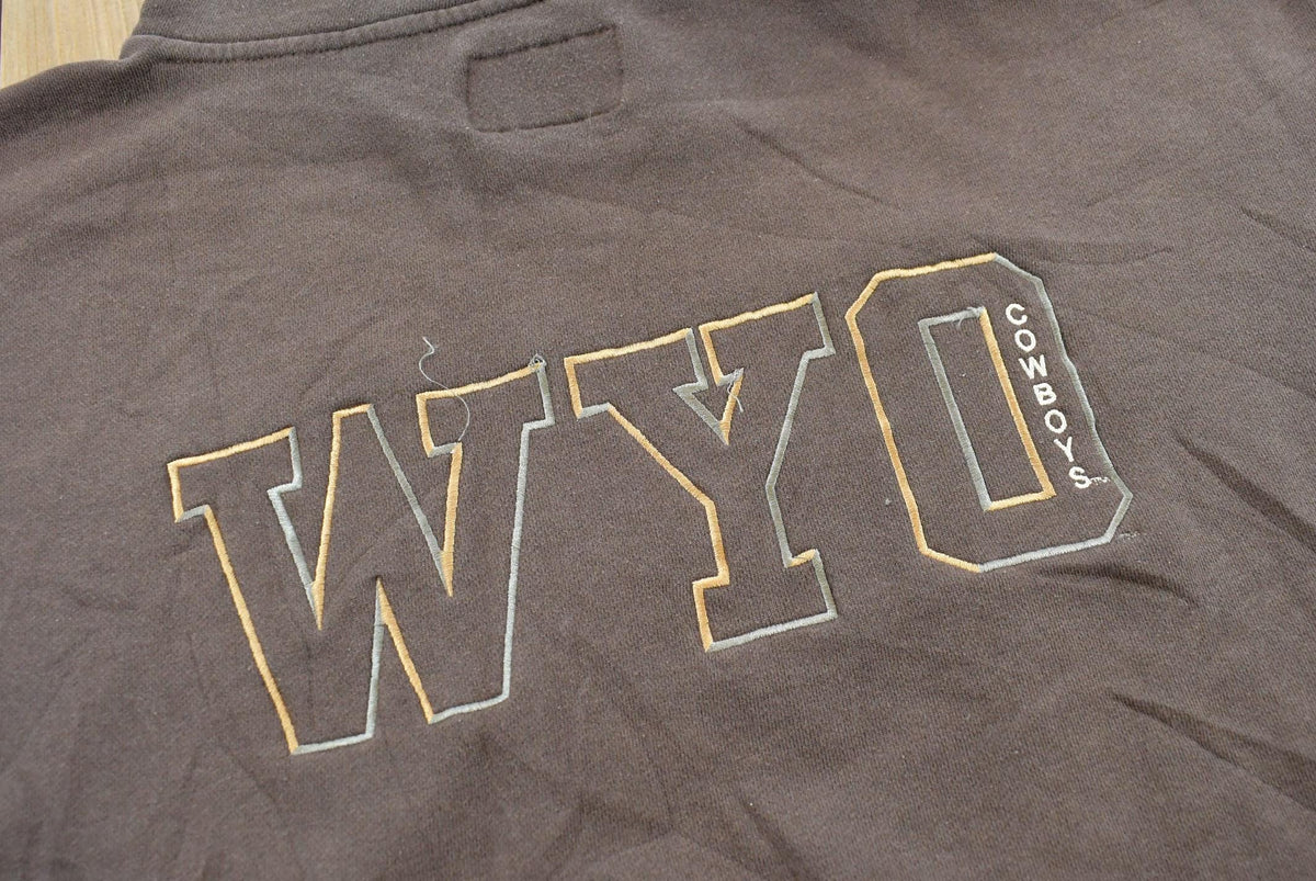 Vintage 1990s Jansport University Of Wyoming Collegiate Cowboys Hoodie Sweatshirt Men's L