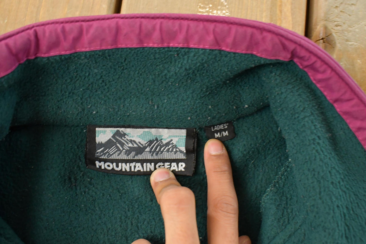 Vintage 1990s Mountain Gear Full Zip Fleece Sweater Women's M