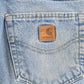 Vintage 2000s Carhartt Flannel Lined Denim Work Jeans Men's 33 x 29