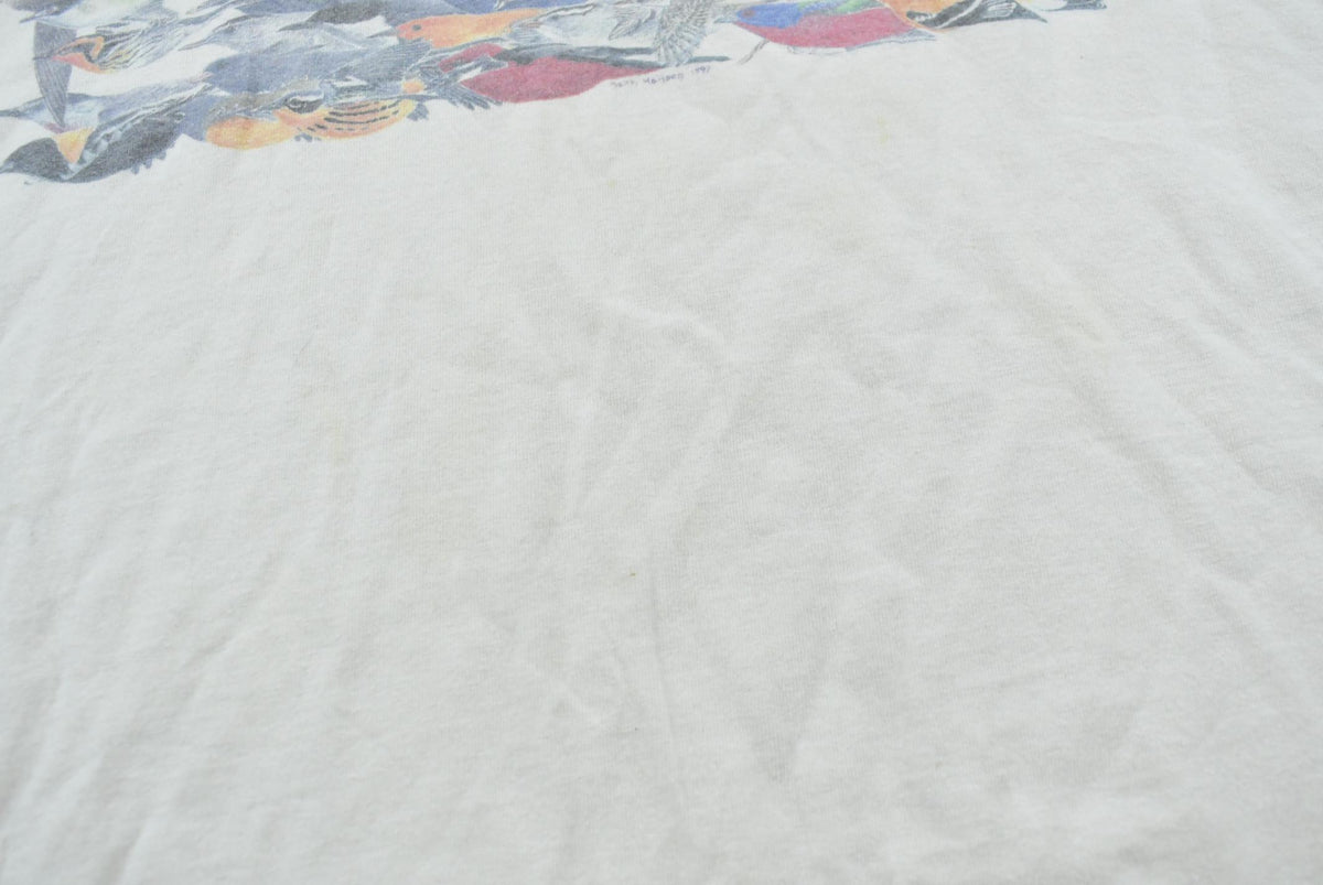 Vintage 2000s Birds Art T-Shirt Men's XL