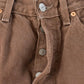 Vintage 1990s Levi's 501 Original Fit Brown Denim Jeans Men's 28 x 31
