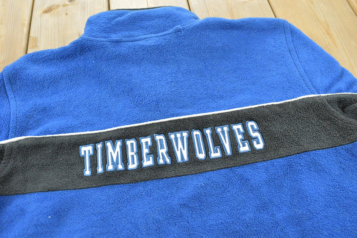 Vintage 1990s Nike Team Minnesota Timberwolves NBA Fleece Crewneck Sweatshirt Youth L Men's Large