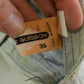 Vintage 1980s Gledson Bell Bottom Denim Light Wash Blue Jeans Men's 27 x 31