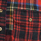 Vintage 1990s Robert Stock Wool Patchwork Plaid Button Up Flannel Shirt Men's M / Outdoors / Golf Shirt