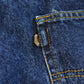 Vintage 1990s Levi's Two Horse Leather Tab Denim Dark Blue Jeans Men's 34 x 28